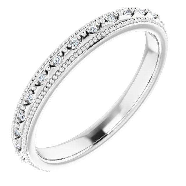 .05 CTW Natural Diamond Matching Band, 2.8 mm