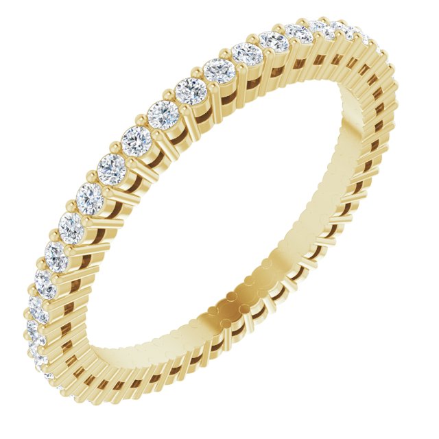 3/8 CTW Natural Diamond Eternity Band, 1.51 mm