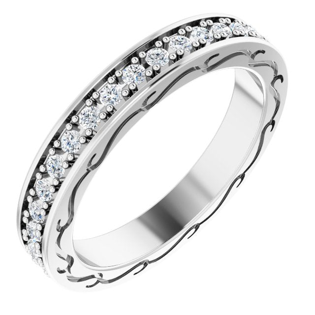 1/2 CTW Natural Diamond Eternity Band, 3.16 x 20.36 mm