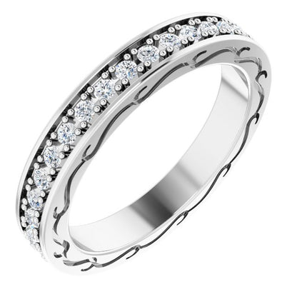 1/2 CTW Natural Diamond Eternity Band, 3.16 x 20.36 mm
