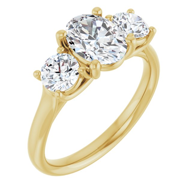 1 3/4 CTW Lab-Grown Diamond Engagement Ring, 6.39 mm