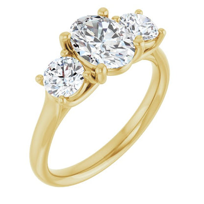 1 3/4 CTW Lab-Grown Diamond Engagement Ring, 6.39 mm