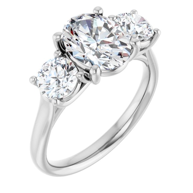 2 1/2 CTW Lab-Grown Diamond Engagement Ring, 7.26 mm