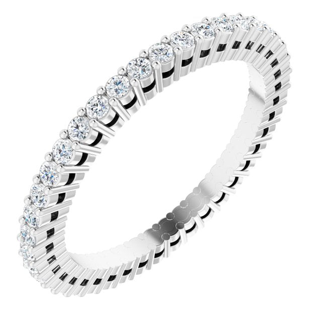 3/8 CTW Natural Diamond Eternity Band, 1.51 mm