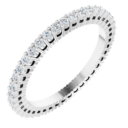 3/8 CTW Natural Diamond Eternity Band, 1.51 mm