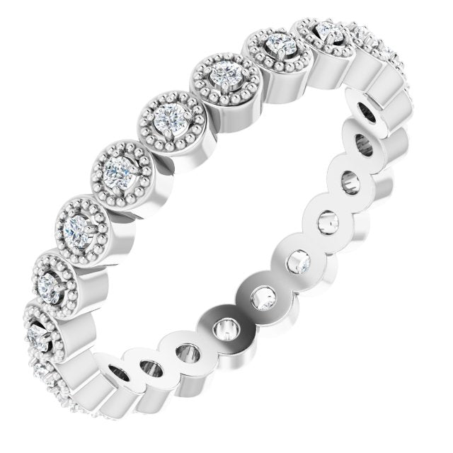 1/5 CTW Natural Diamond Eternity Band, 3 mm