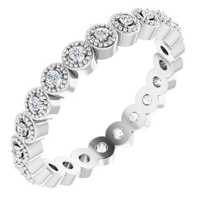 1/5 CTW Natural Diamond Eternity Band, 3 mm