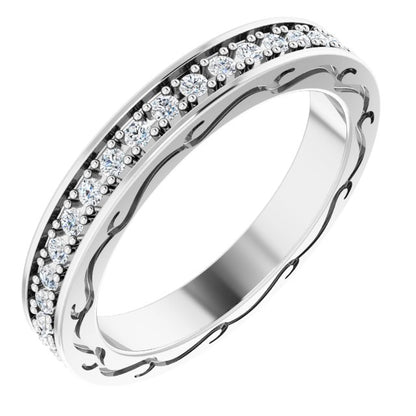3/8 CTW Natural Diamond Eternity Band, 2.96 x 20.29 mm