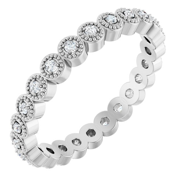 1/5 CTW Natural Diamond Eternity Band, 3 mm