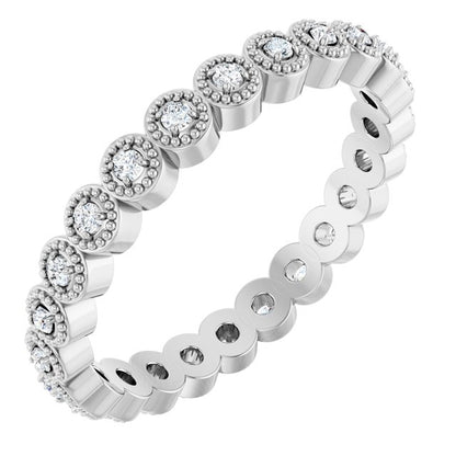 1/5 CTW Natural Diamond Eternity Band, 3 mm