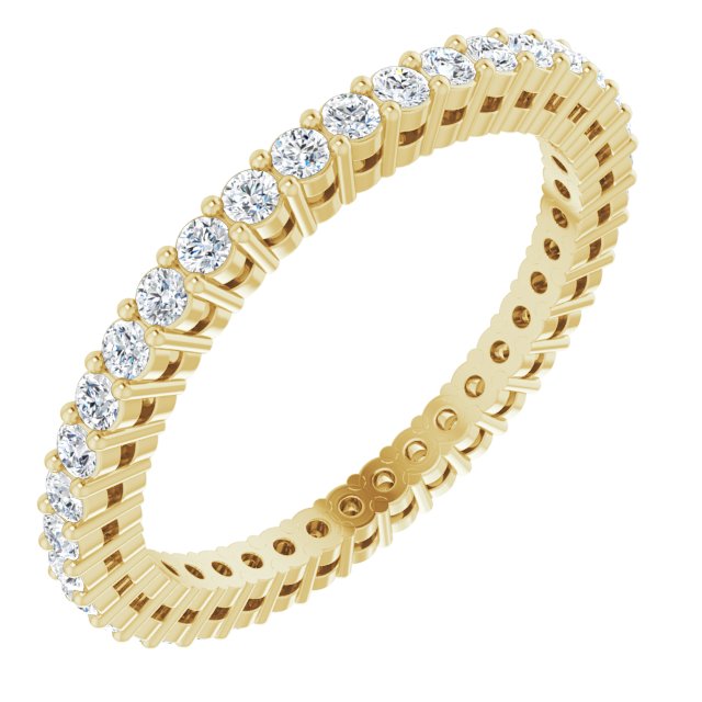 1/2 CTW Natural Diamond Eternity Band, 1.7 mm, Style 2