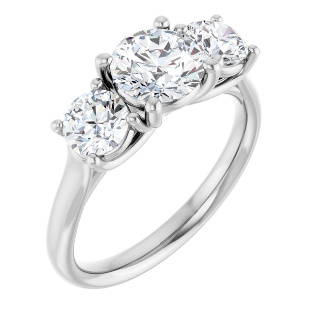 1 3/4 CTW Lab-Grown Diamond Engagement Ring, 6.39 mm