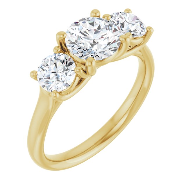 1 3/4 CTW Lab-Grown Diamond Engagement Ring, 6.39 mm
