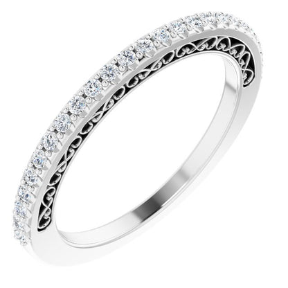 1/5 CTW Natural Diamond Anniversary Band, 1.8 mm