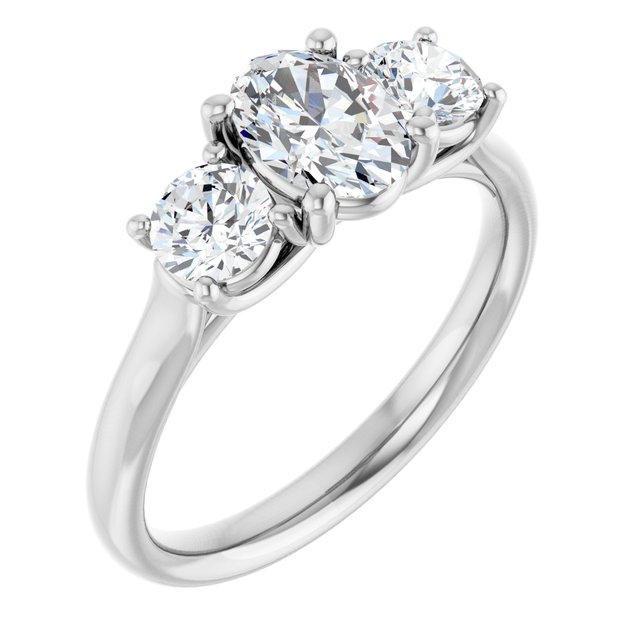 1 1/3 CTW Lab-Grown Diamond Engagement Ring