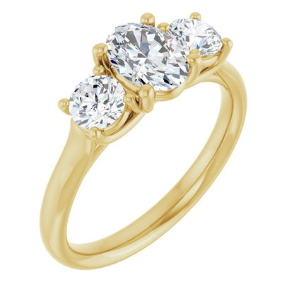 1 1/3 CTW Lab-Grown Diamond Engagement Ring