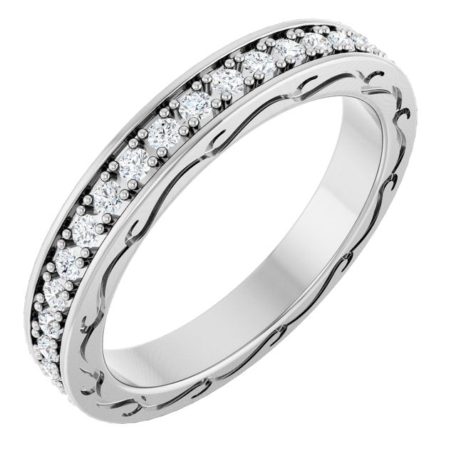 1/2 CTW Natural Diamond Eternity Band, 3.16 x 20.36 mm