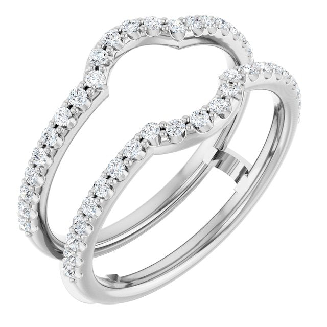 3/8 CTW Natural Diamond Ring Guard
