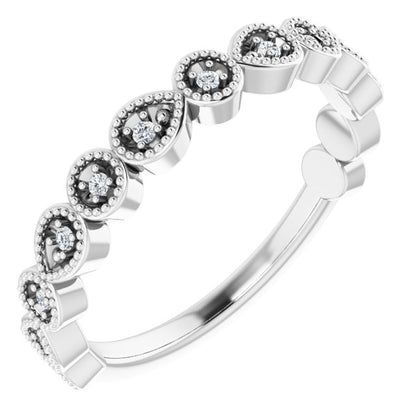 .07 CTW Natural Diamond Anniversary Band, 3.2 mm