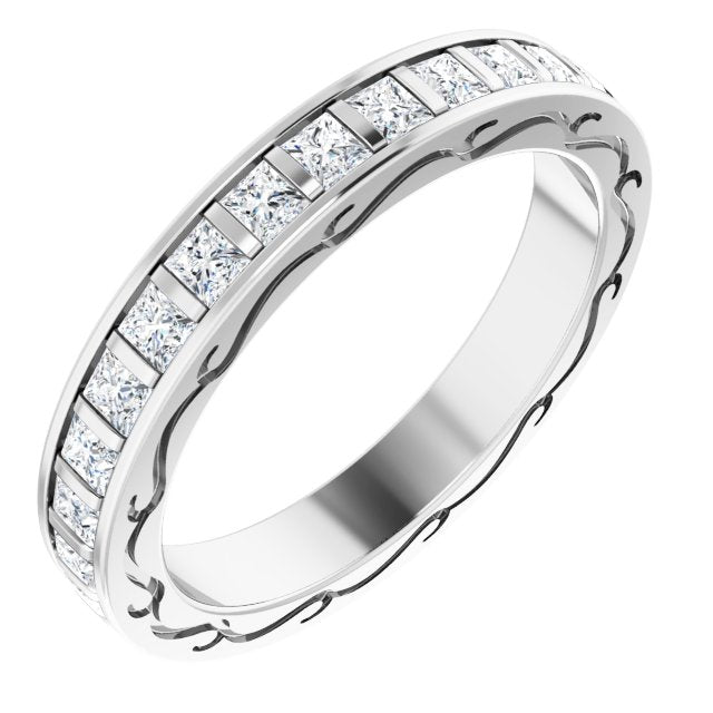 1 1/2 CTW Natural Diamond Eternity Band, 3.26 x 21.2 mm