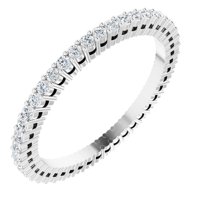 3/8 CTW Natural Diamond Eternity Band, 1.51 mm