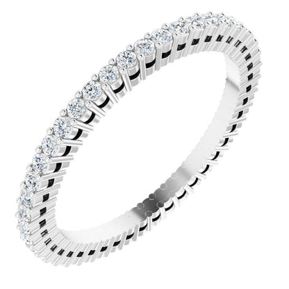 3/8 CTW Natural Diamond Eternity Band, 1.51 mm