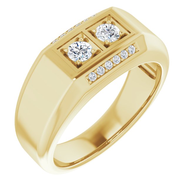 3/8 CTW Natural Diamond Ring, 8.1 mm