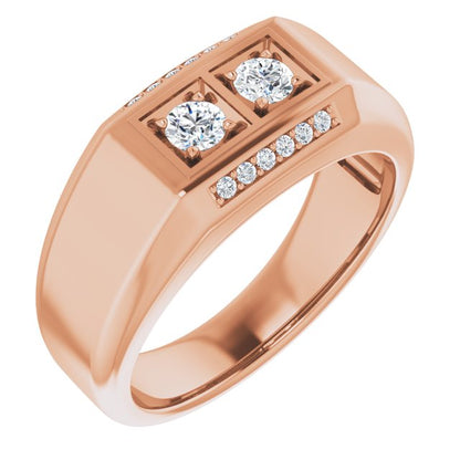 3/8 CTW Natural Diamond Ring, 8.1 mm