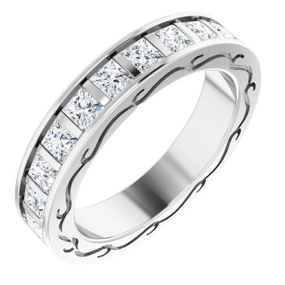 2 1/6 CTW Natural Diamond Eternity Band, 3.83 x 20.84 mm