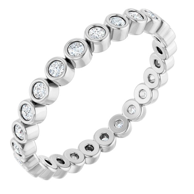 3/8 CTW Natural Diamond Eternity Band, 2.65 mm