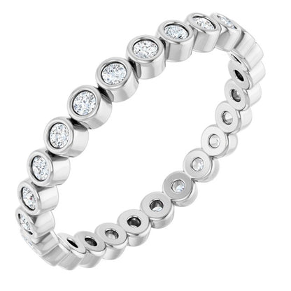 3/8 CTW Natural Diamond Eternity Band, 2.65 mm