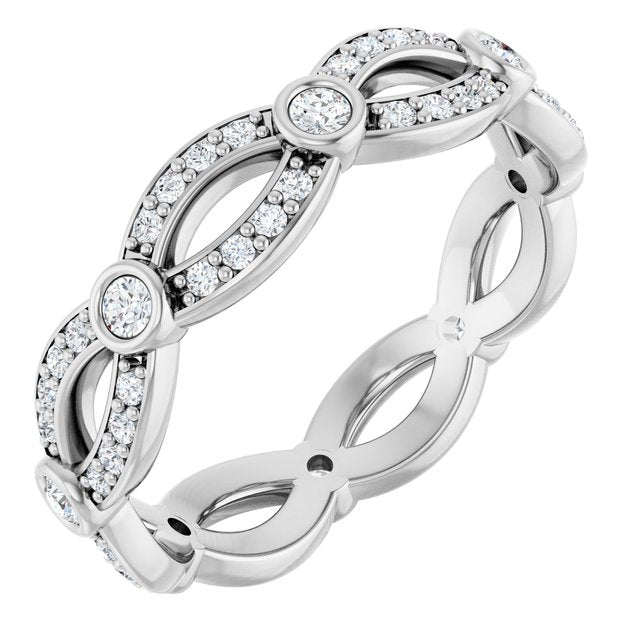 1/2 CTW Diamond Eternity Band, 4.6 mm
