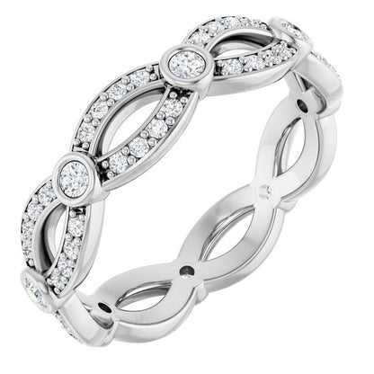 1/2 CTW Diamond Eternity Band, 4.6 mm