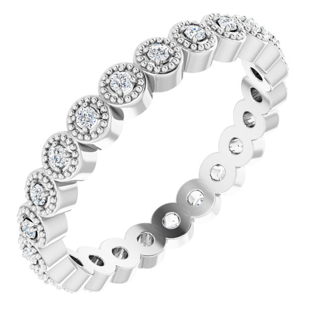 1/5 CTW Natural Diamond Eternity Band, 3 mm