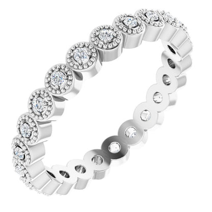 1/5 CTW Natural Diamond Eternity Band, 3 mm