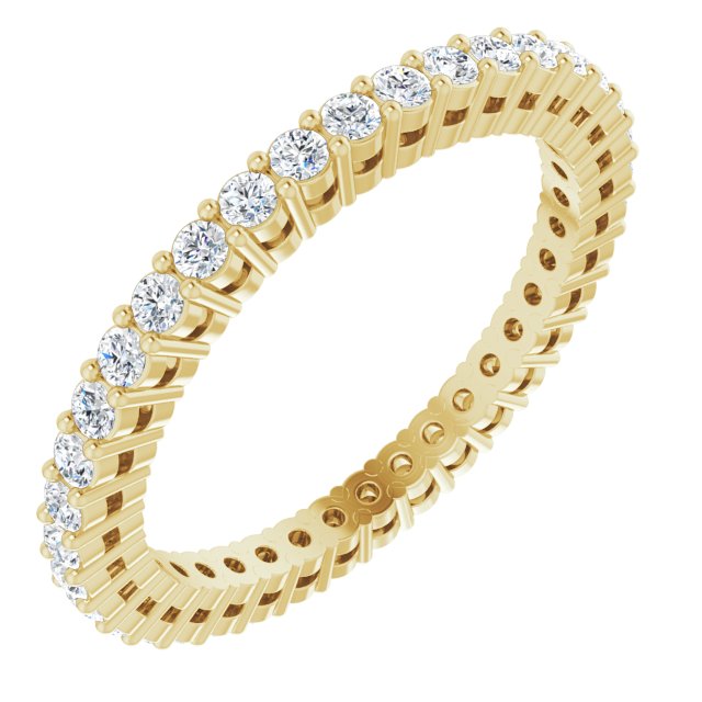1/2 CTW Natural Diamond Eternity Band, 1.7 mm, Style 2