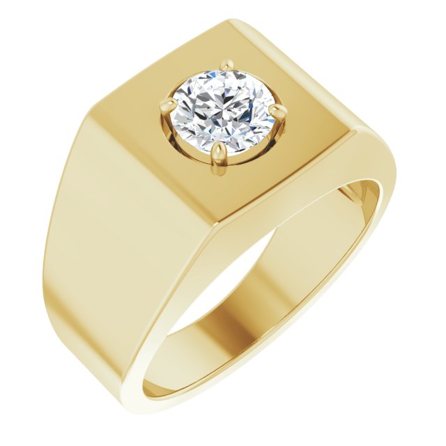 14K Yellow Gold 3/8 CTW Natural Diamond Ring