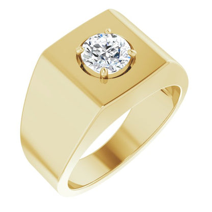 14K Yellow Gold 3/8 CTW Natural Diamond Ring