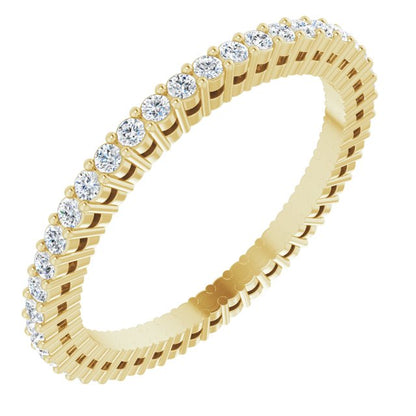 3/8 CTW Natural Diamond Eternity Band, 1.51 mm