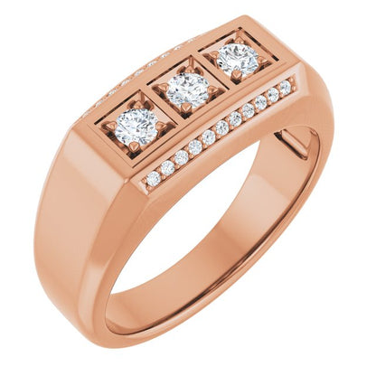 3/8 CTW Natural Diamond Ring, 8.7 mm