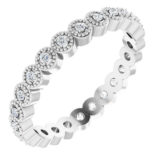 1/5 CTW Natural Diamond Eternity Band, 3 mm