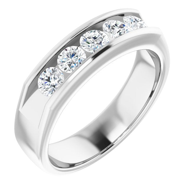 1 CTW Natural Diamond Band, 5 mm