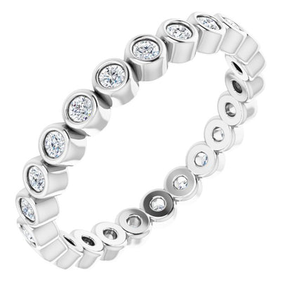 3/8 CTW Natural Diamond Eternity Band, 2.65 mm