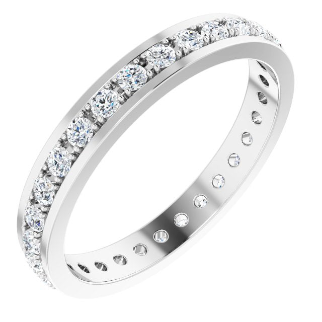 3/8 CTW Natural Diamond Eternity Band, 3 mm