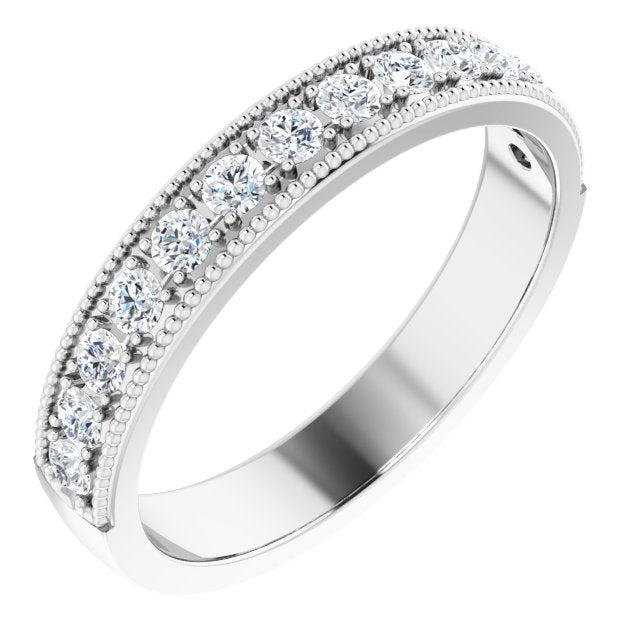 3/8 CTW Natural Diamond Anniversary Band, 3.7 mm