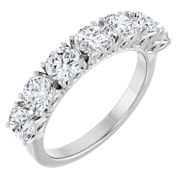 1 5/8 CTW Natural Diamond Anniversary Band, 3.99 x 24 mm