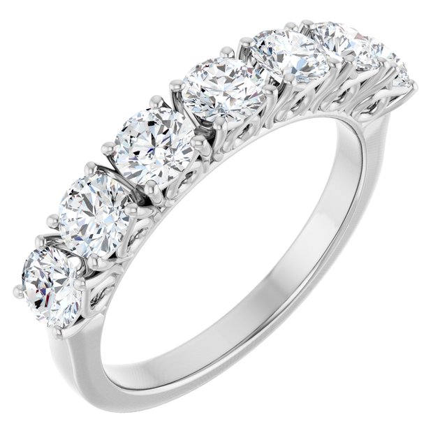 1 1/3 CTW Natural Diamond Anniversary Band, 3.71 x 22.99 mm