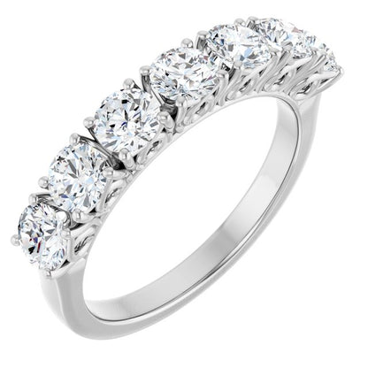 1 1/3 CTW Natural Diamond Anniversary Band, 3.71 x 22.99 mm