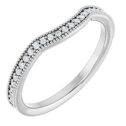 1/8 CTW Natural Diamond Contour Band, 19.98 mm
