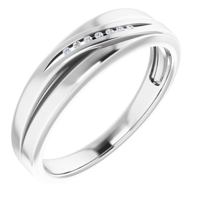 .03 CTW Natural Diamond Band, 5.7 mm